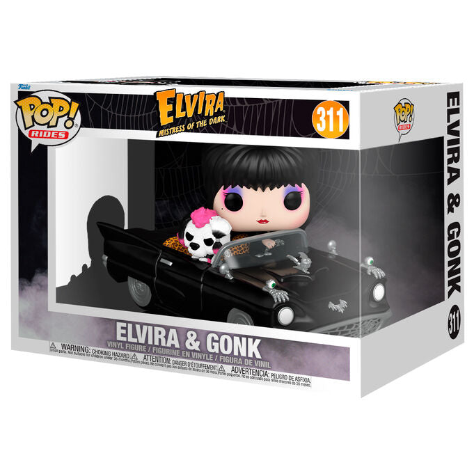 Figura POP Rides Deluxe Elvira Mistress of the Dark Elvira & Gonk_1