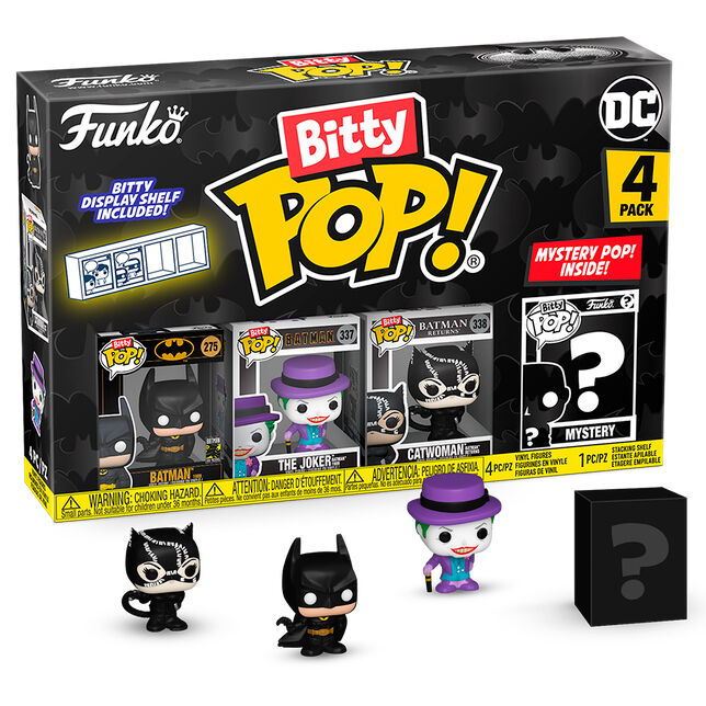 Blister 4 figuras Bitty POP DC Comics Batman 85th Anniversary Batman_1