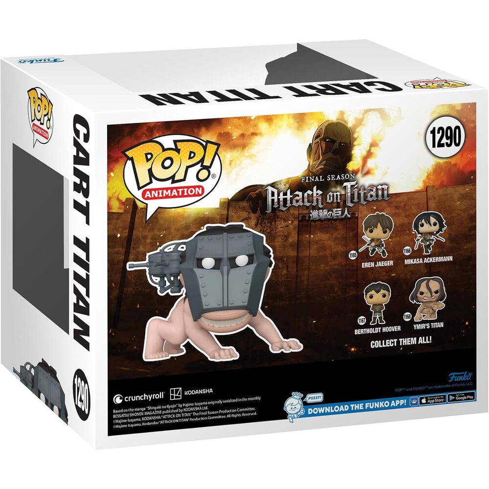 Figura Pop Super Attack On Titan Cart Titan Exclusive