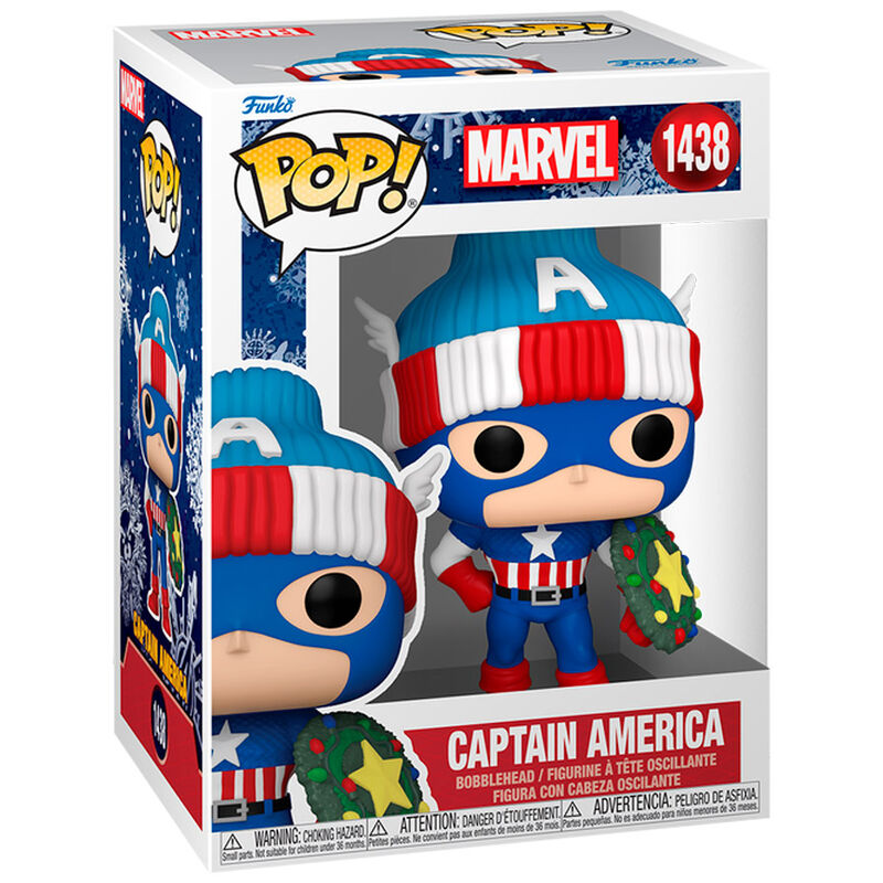 Figura POP Marvel Capitan America Holiday_1