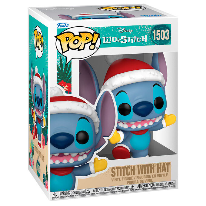 Figura POP Disney Stitch with Santa Hat_1