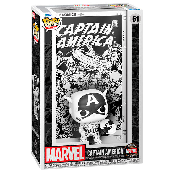 Figura POP Comic Covers Marvel Captain America_1