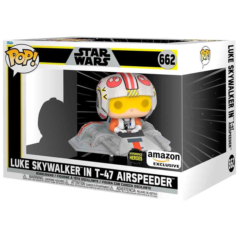 Figura POP Rides Star Wars Luke Skywalker in T-47 Airspeeder Exclusive_1