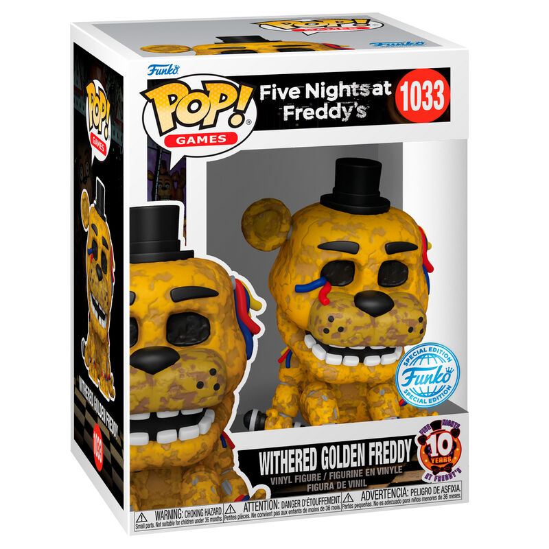 Figura POP Five Night at Freddys Withered Golden Freddy Exclusive_1