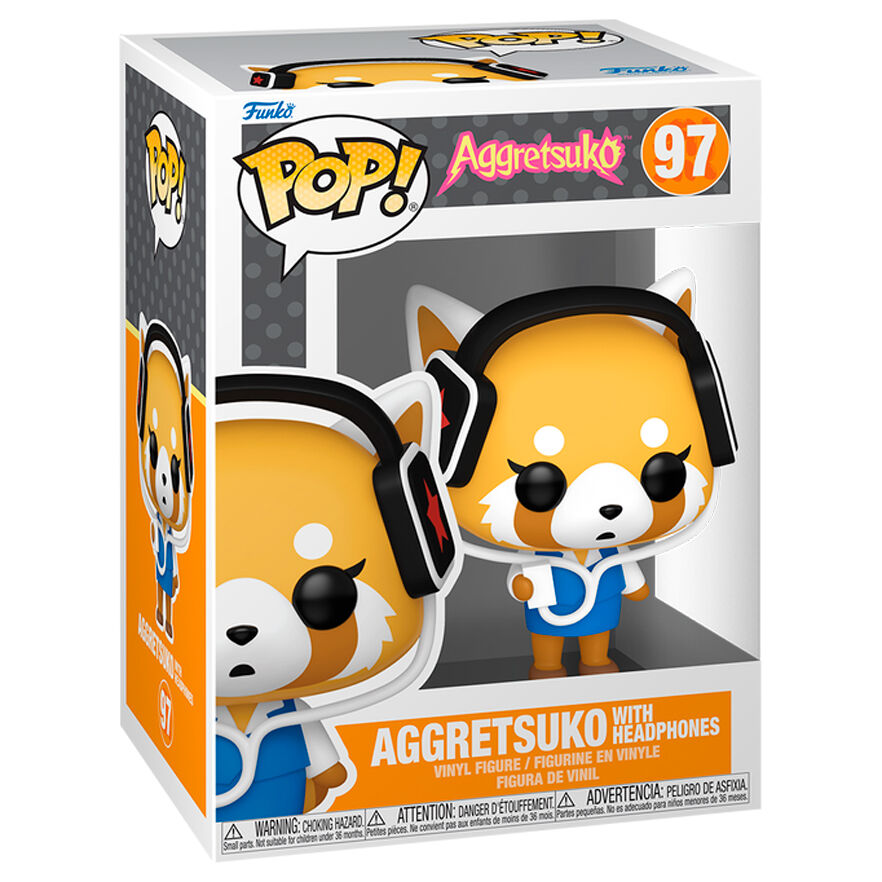 Figura POP Aggretsuko - Aggretsuko with Headphones_1