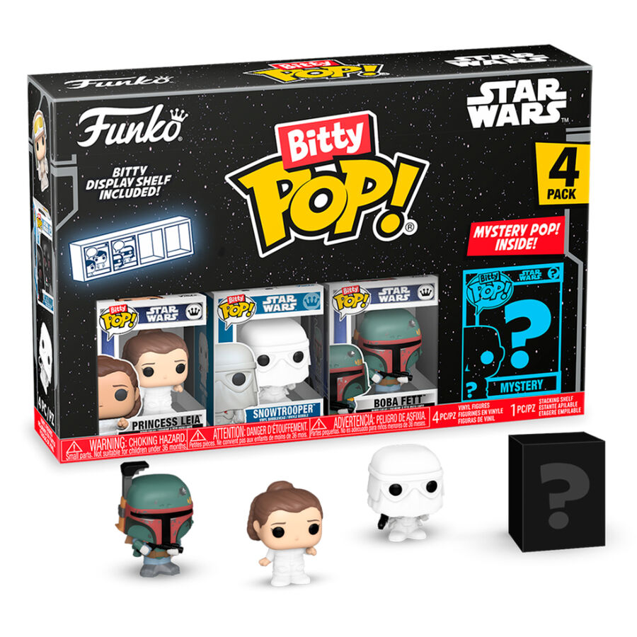 Blister 4 figuras Bitty POP Star Wars Leia_1