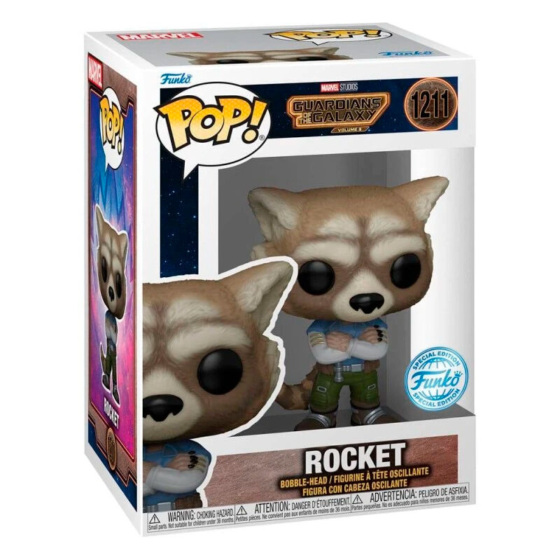 Figura POP Marvel Guardianes de la Galaxia Rocket Exclusive_1