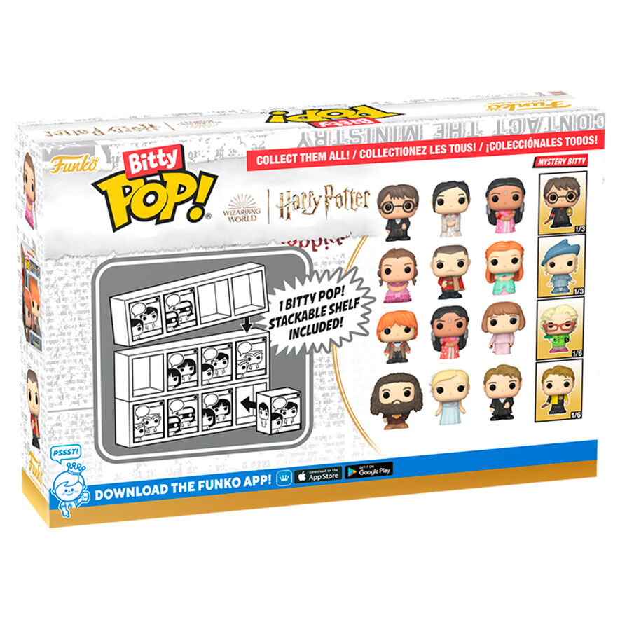 Blister 4 figuras Bitty POP Harry Potter Ron_1