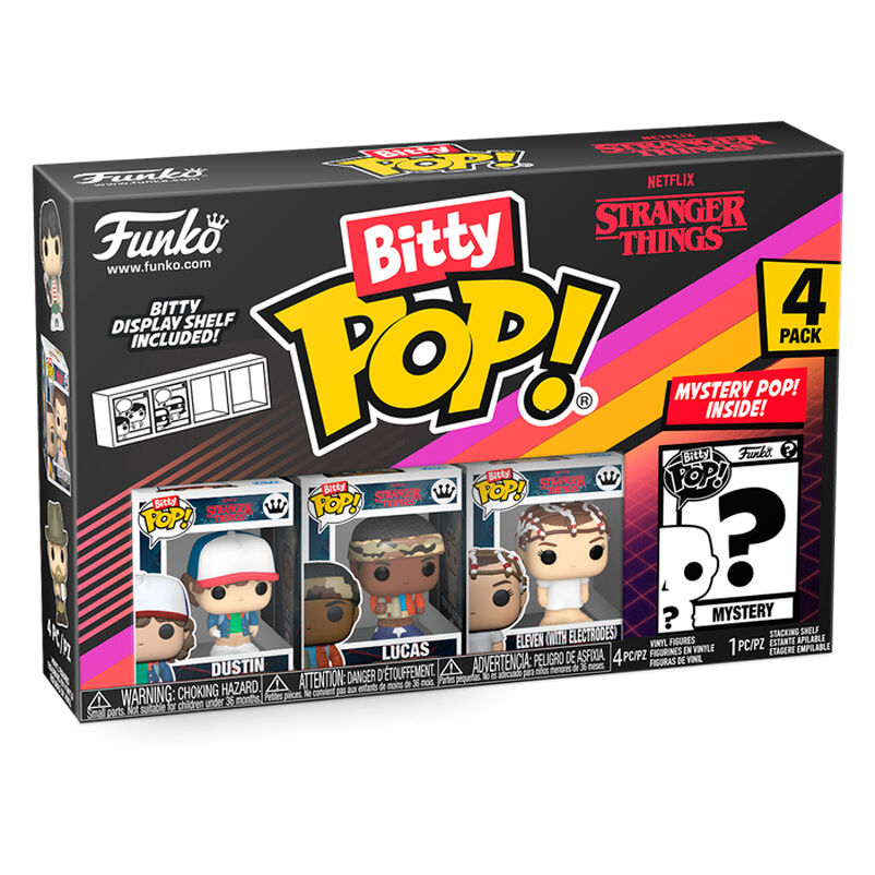 Blister 4 figuras Bitty POP Stranger Things Dustin_1