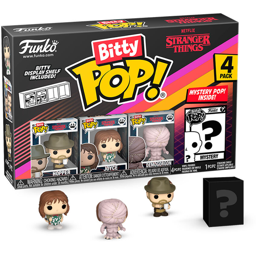 Blister 4 figuras Bitty POP Stranger Things Hopper_1