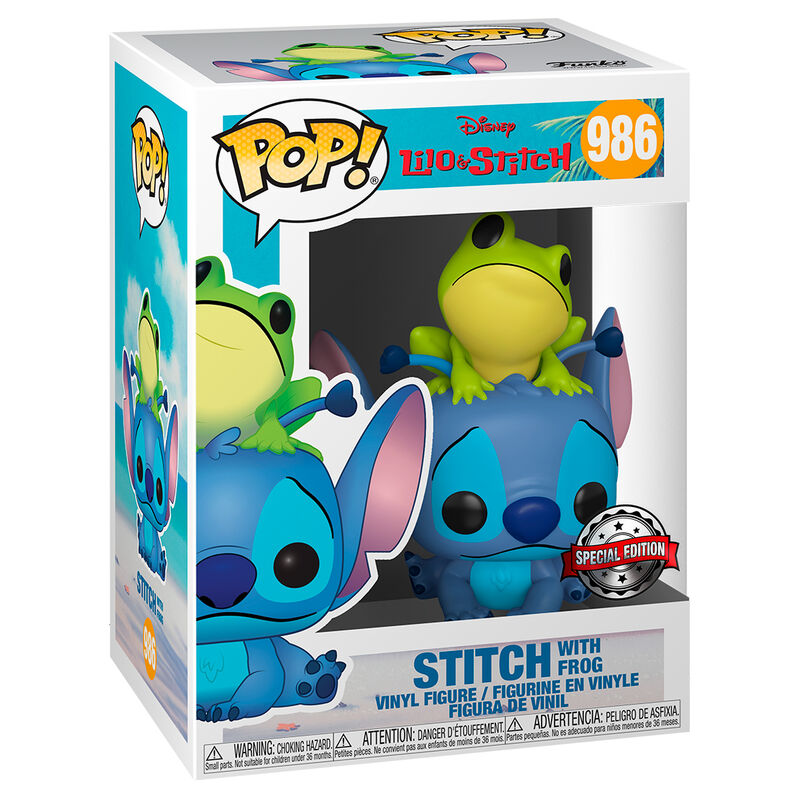 Figura POP Disney Lilo & Stitch - Stitch with Frog Exclusive_1
