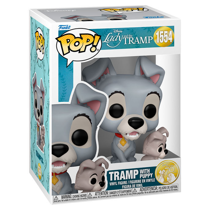 Figura POP Disney La Dama y el Vagabundo Tramp with Puppy_1
