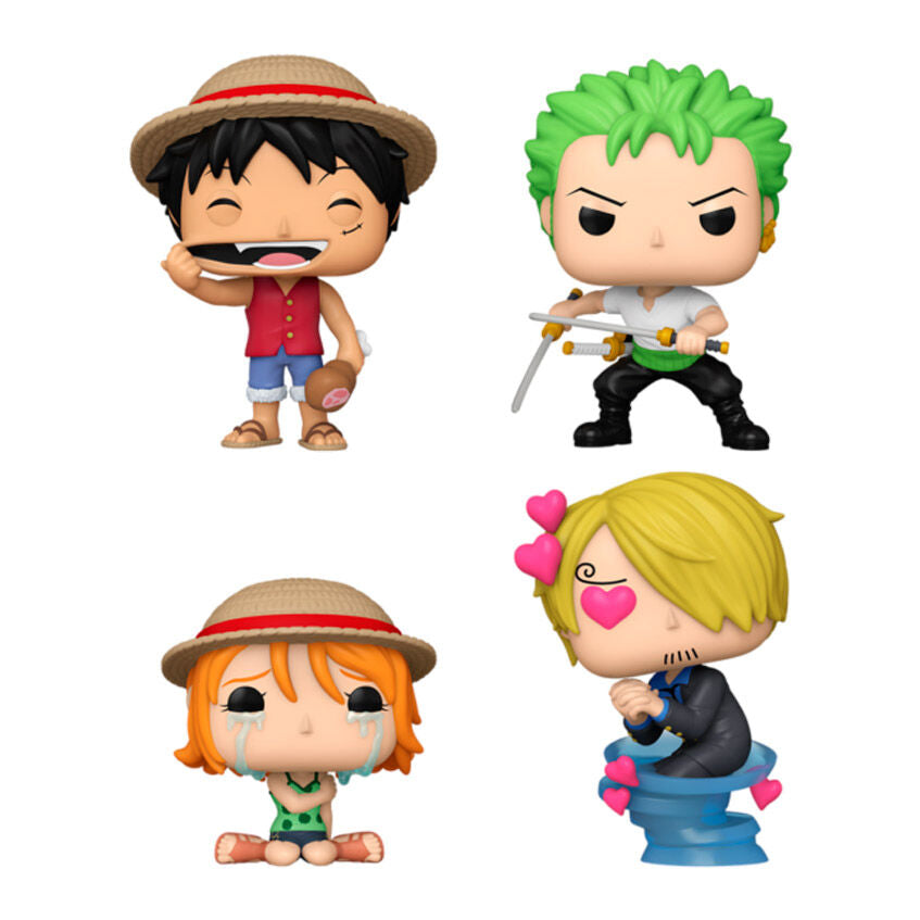 Blister 4 figuras POP One Piece Exclusive_1