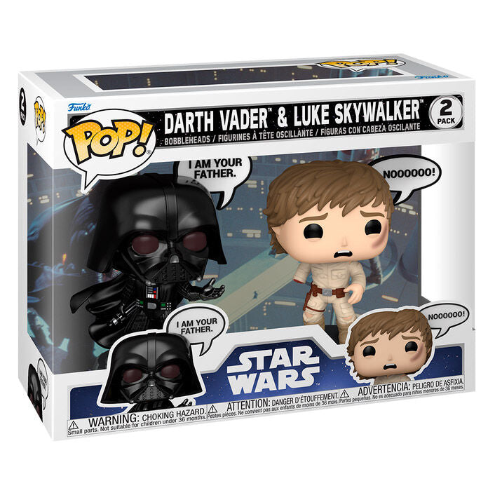 Blister 2 figuras POP Star Wars Darth Vader & Luke Skywalker_1