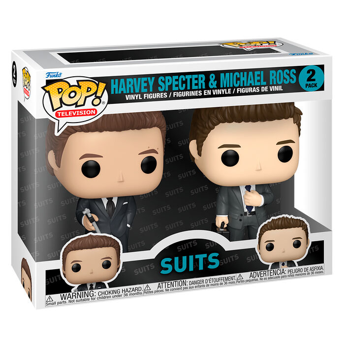 Blister 2 figuras POP Suits Harvey Specter & Michael Ross_1