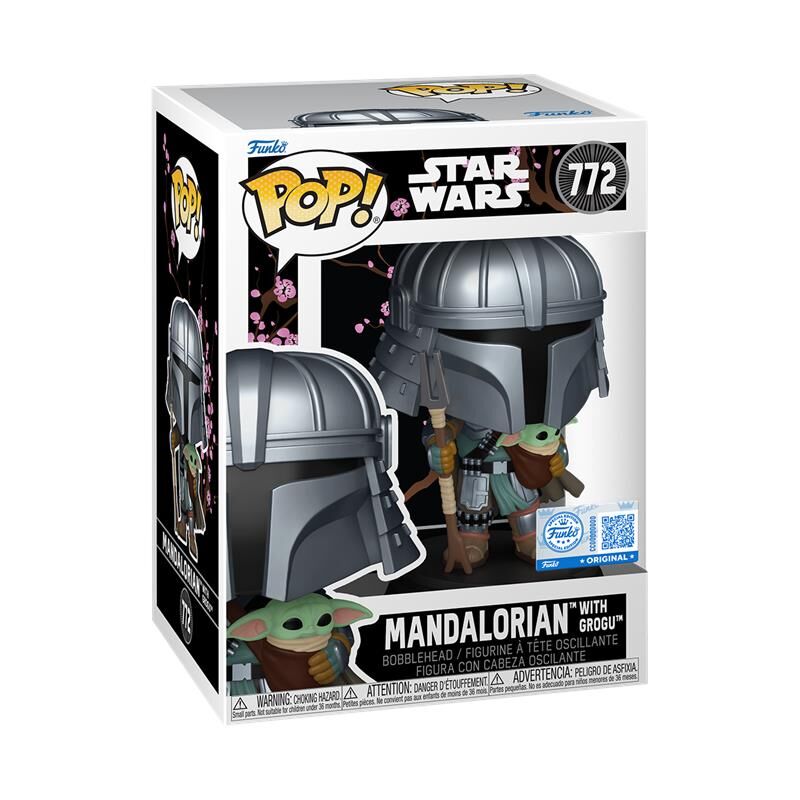 Figura POP Star Wars Impressions  Mandalorian with Grogu Exclusive_1