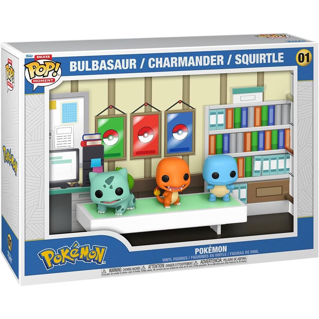 Figura POP Moments Deluxe Pokemon 1996 Bulbasaur Charmander Squirtle_1