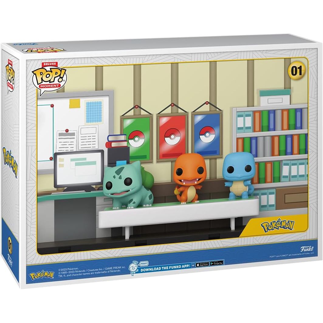 Figura POP Moments Deluxe Pokemon 1996 Bulbasaur Charmander Squirtle